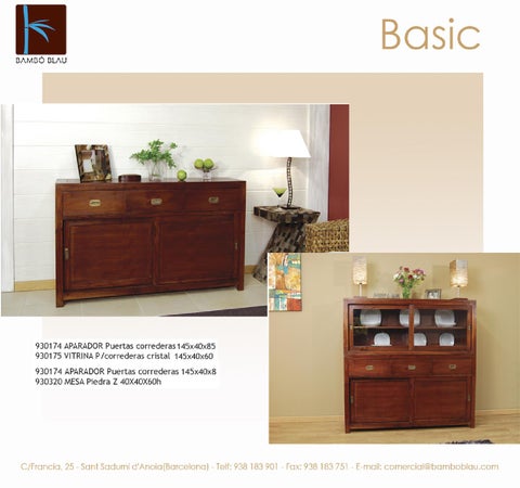 Servitel 家具目录 · Mobiliario bambo blau basic 第 17 页