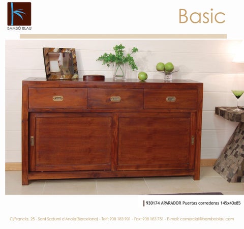 Servitel 家具目录 · Mobiliario bambo blau basic 第 3 页