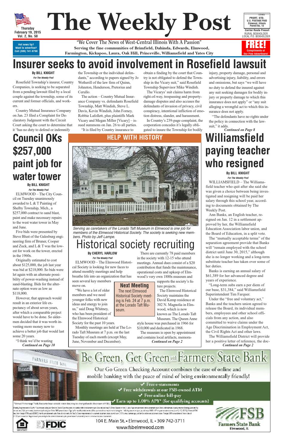 The Weekly Post 2/19/15 by The Weekly Post Issuu