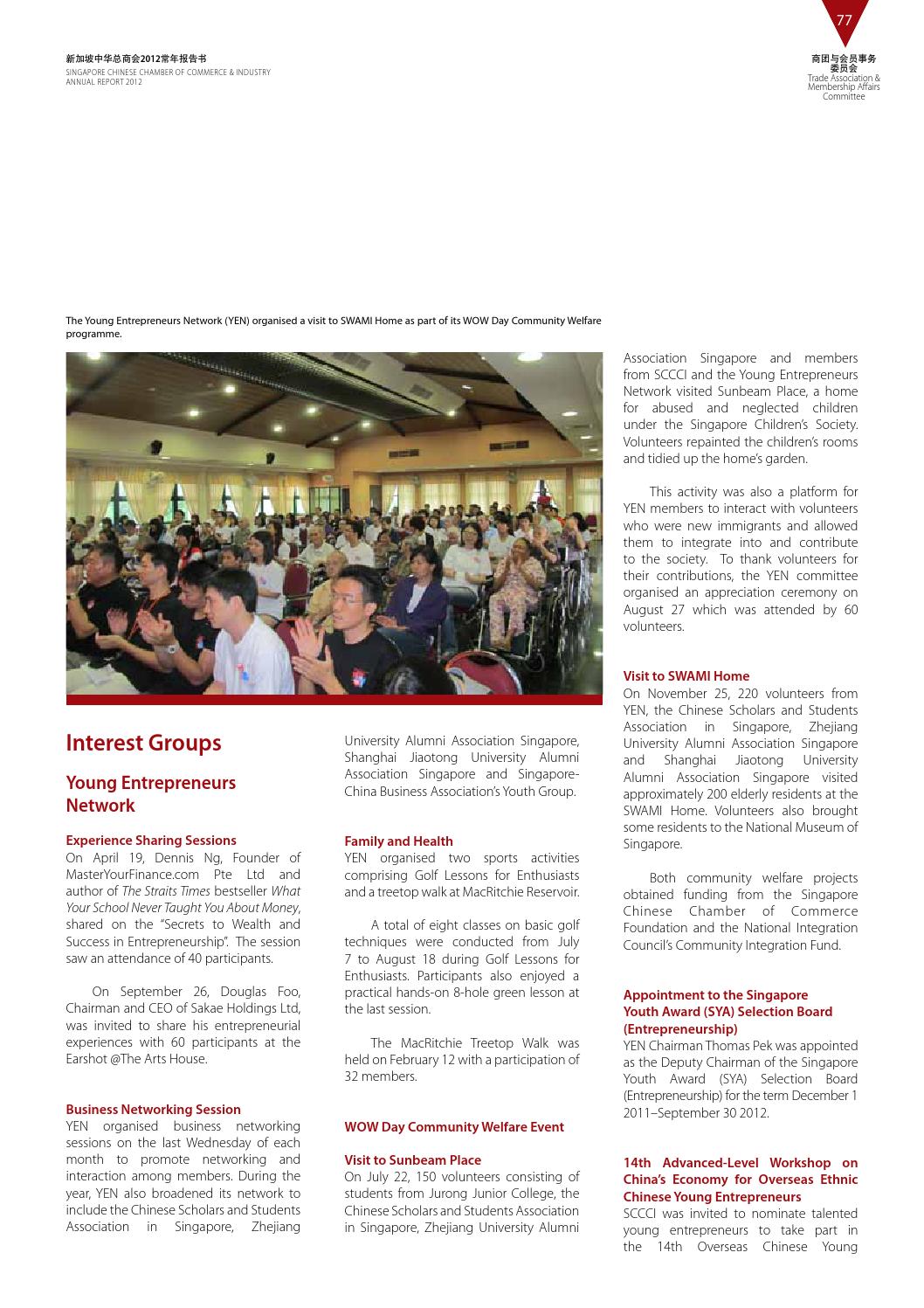 Sccci Annual Report 2012 By Singapore Chinese Chamber Of Commerce Sccci Annual Report 2012 By Singapore Chinese Chamber Of Commerce