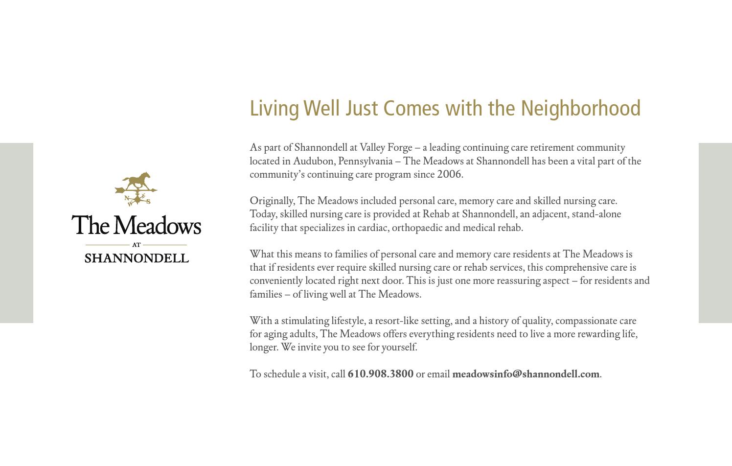 The Meadows Brochure by shannondell at Valley Issuu