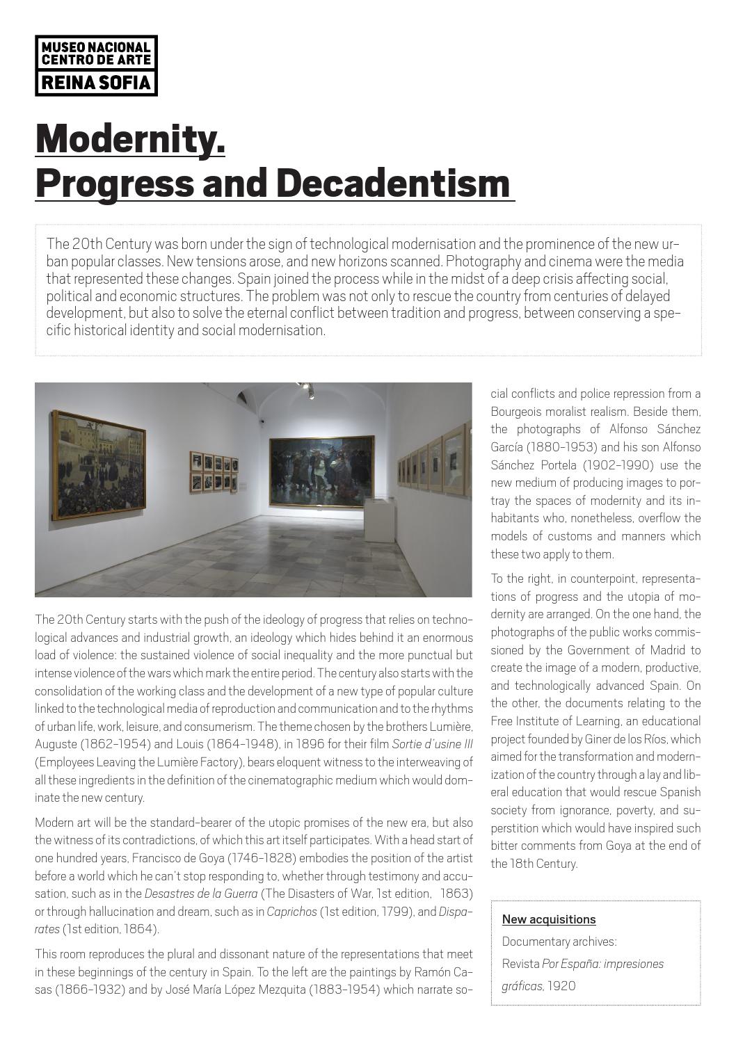 Room 201 Modernity Progress And Decadentism By Museo Reina Sof a Issuu