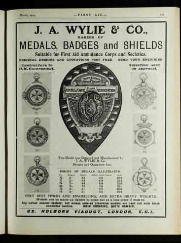 First Aid Journal 1918 - 1920 by Museum of the Order of St John - Issuu