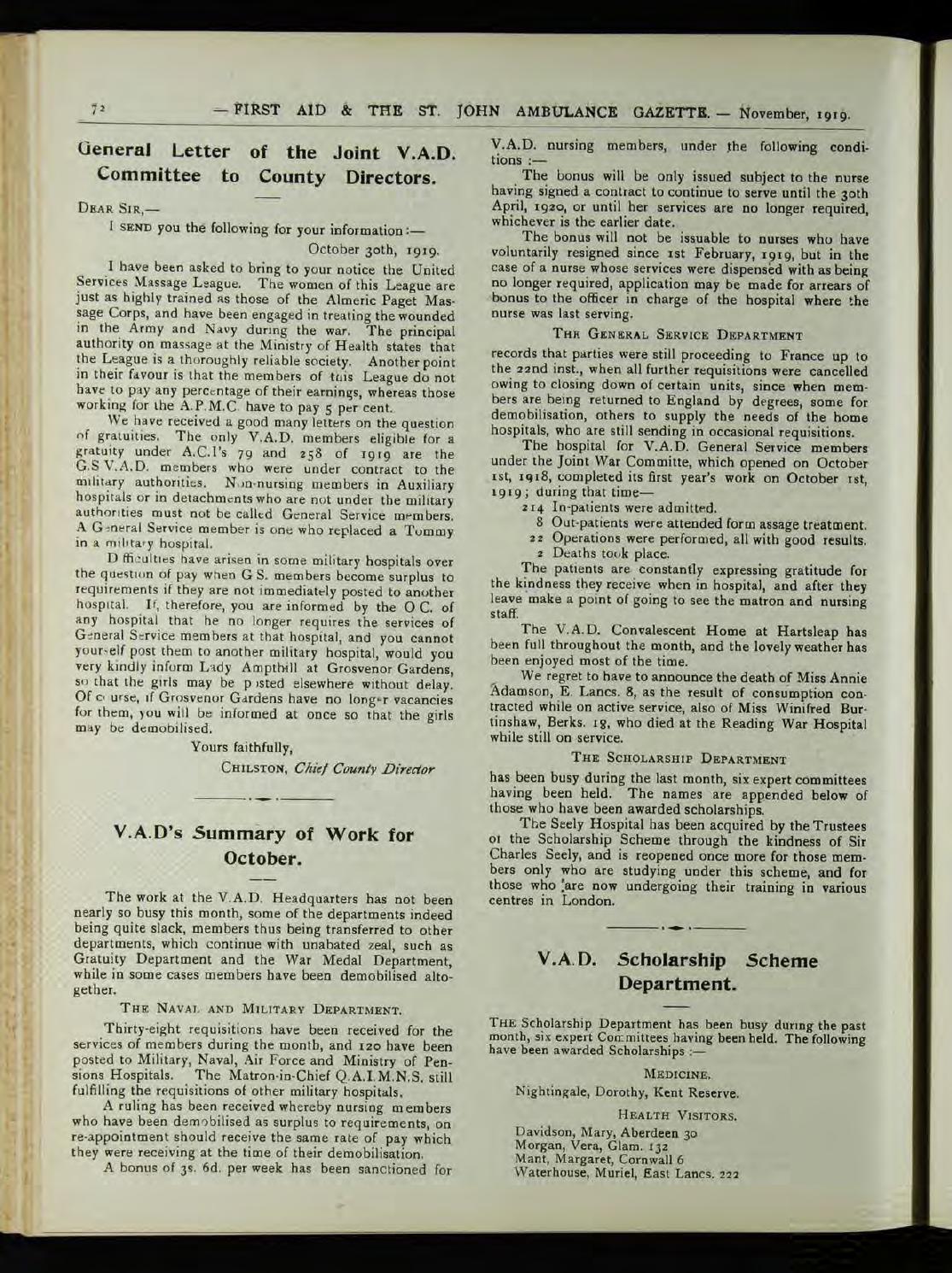 First Aid Journal 1918 1920 by Museum of the Order of St John Issuu