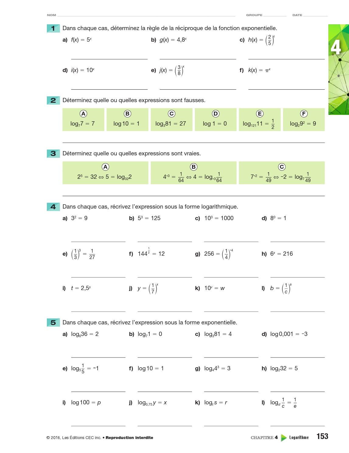 Point De Mire Secondaire 5 Corrigé Pdf
