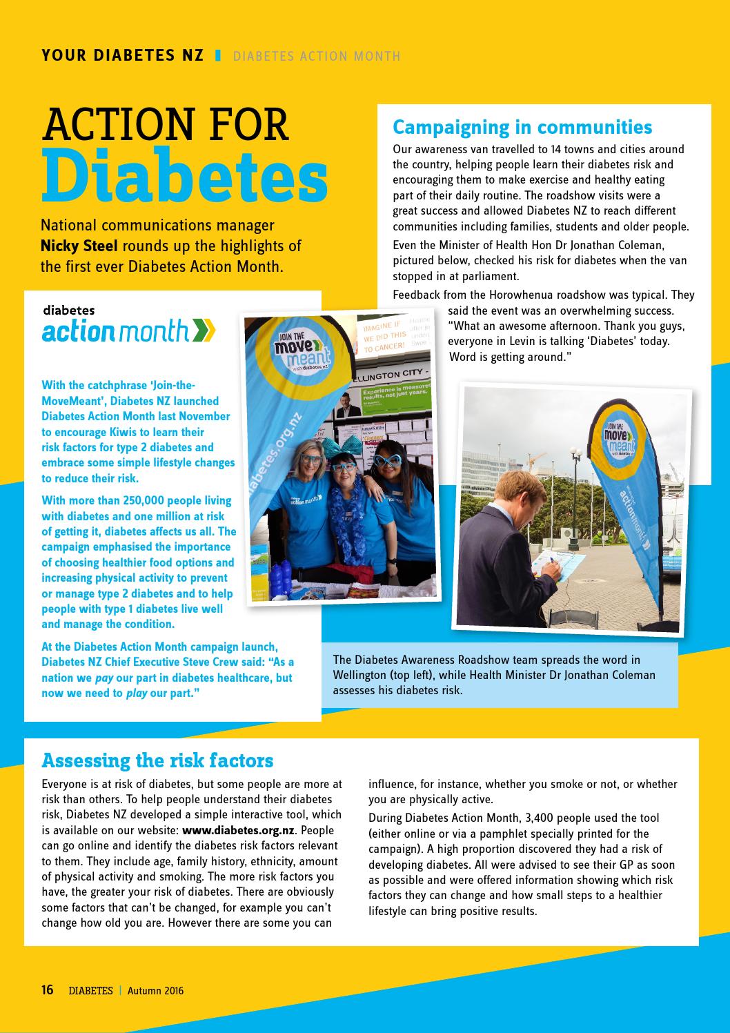 Diabetes Autumn 2016 by Diabetes New Zealand Issuu