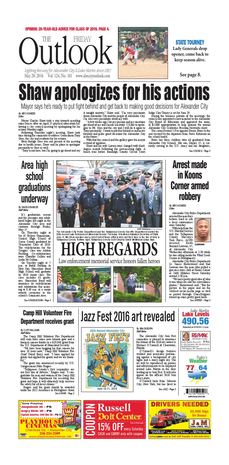 ALEX CITY OUTLOOK LIVE visual data 3