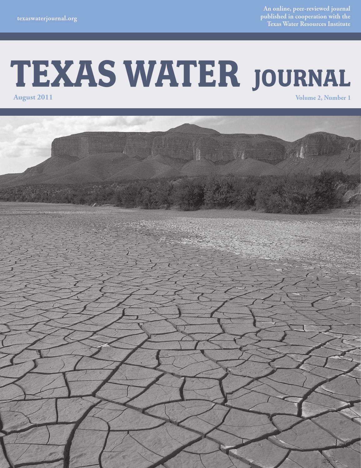 Volume 2, number 1 (2011) by Texas Water Resources Institute Issuu