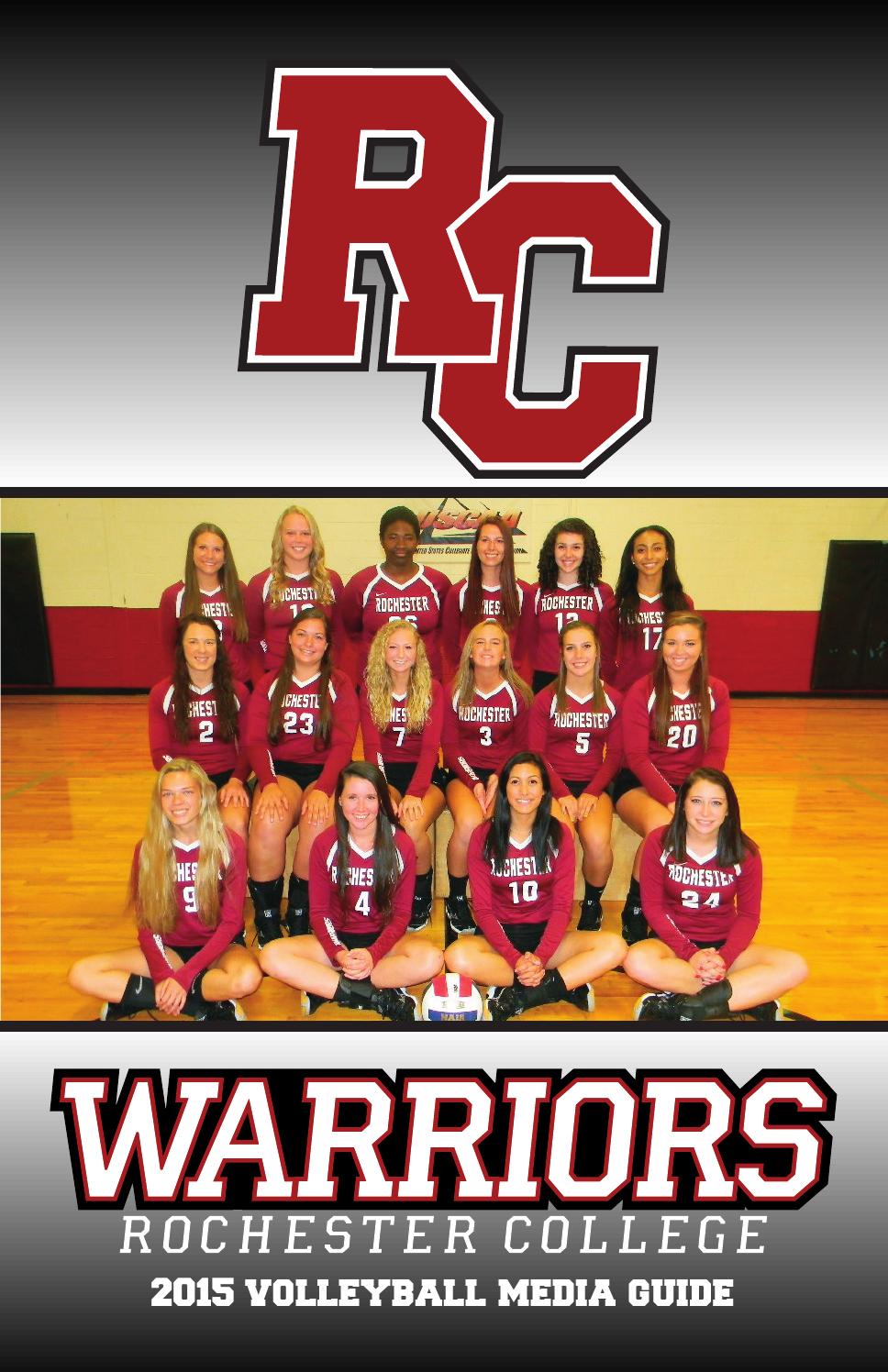 Rochester College Volleyball Media Guide 2015 by Rochester University