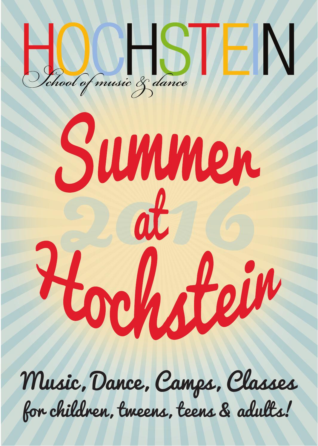 Hochstein summer 2016 catalog by The Hochstein School Issuu