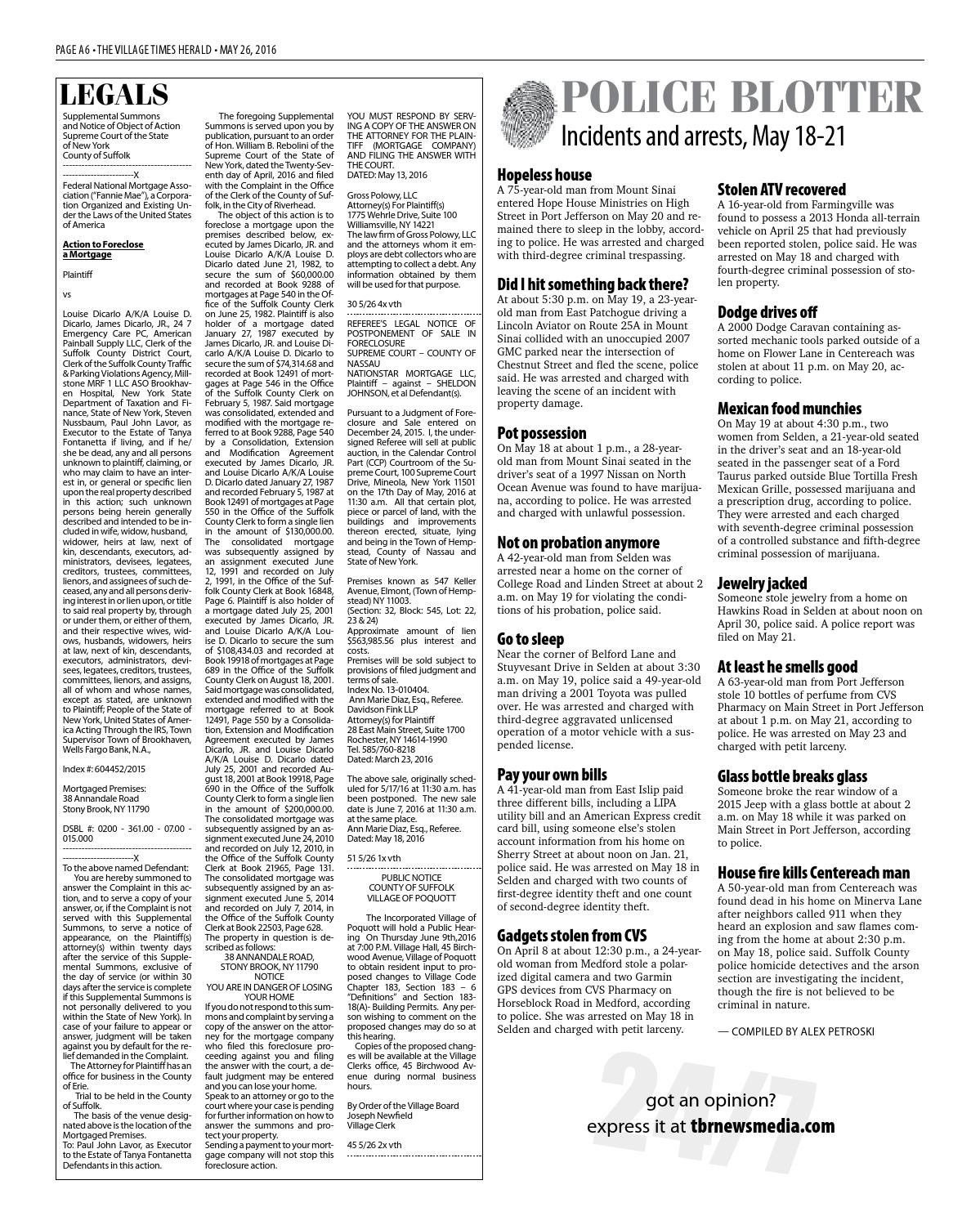 the village times herald