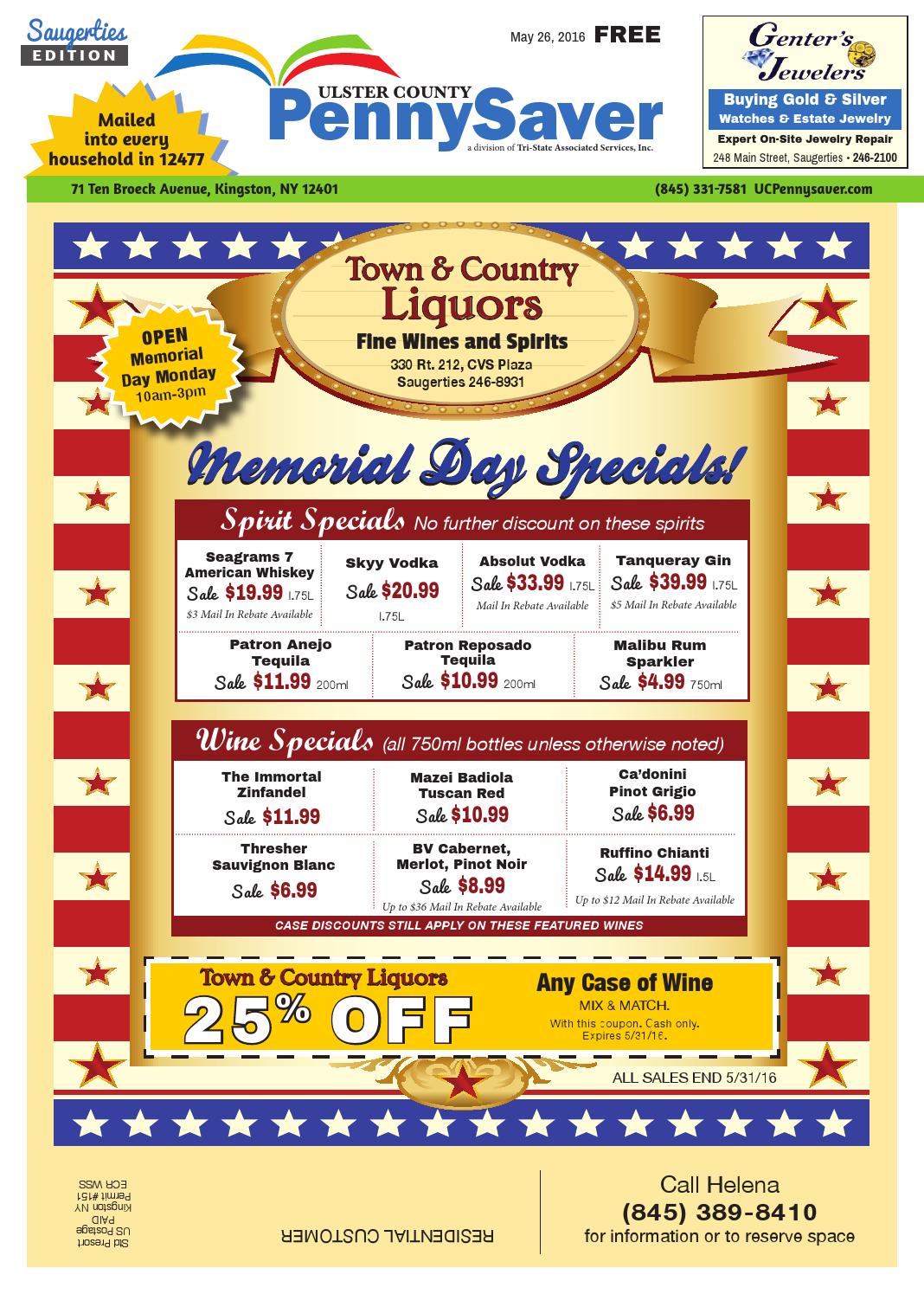 Ulster County PennySaver Saugerties Edition May 26, 2016 by