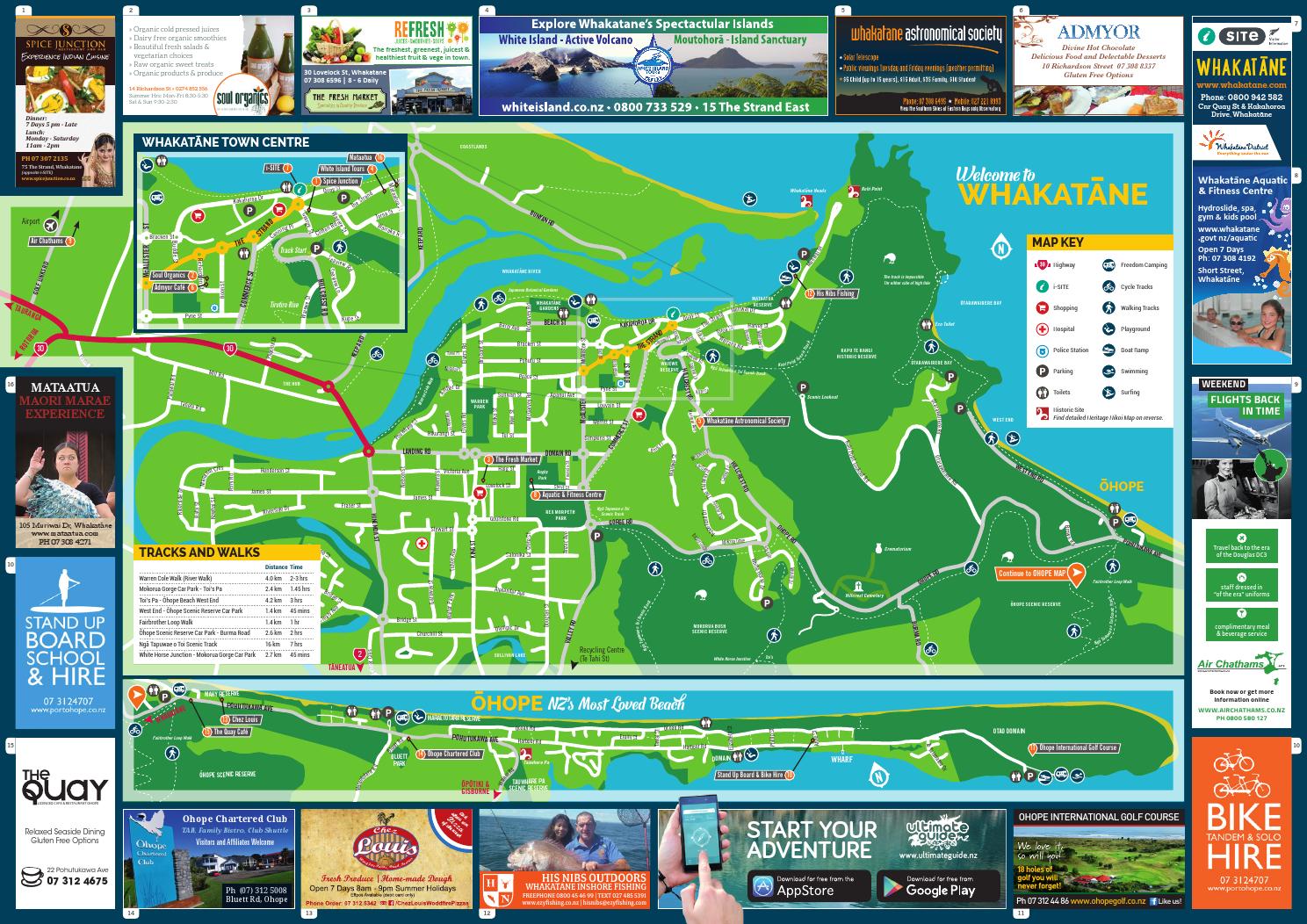 Whakatane Visitor Map 2016 by Issuu