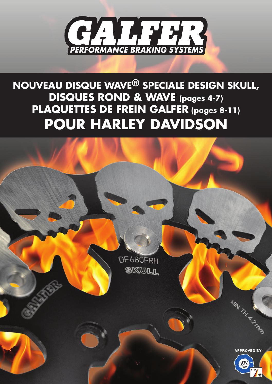 Fritté plaquettes de frein pour Harley 1450 heritage softail FLSTCI Classic arrière rh