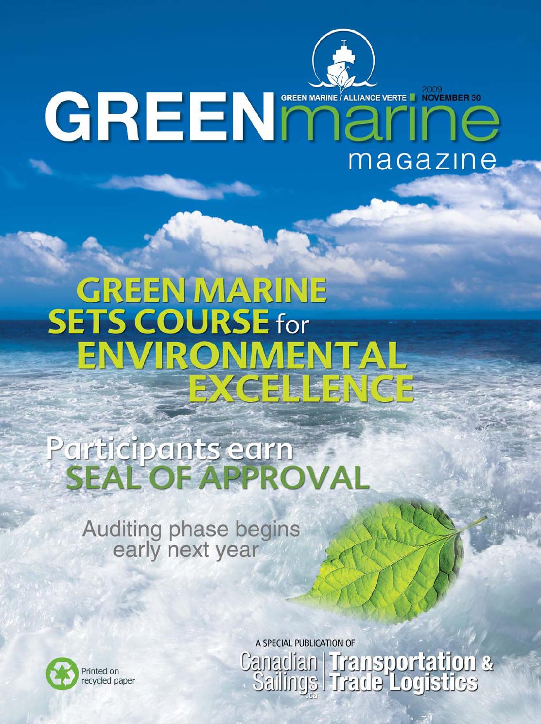 Green Marine Magazine Nov. 30, 2009 by Green Marine Alliance verte