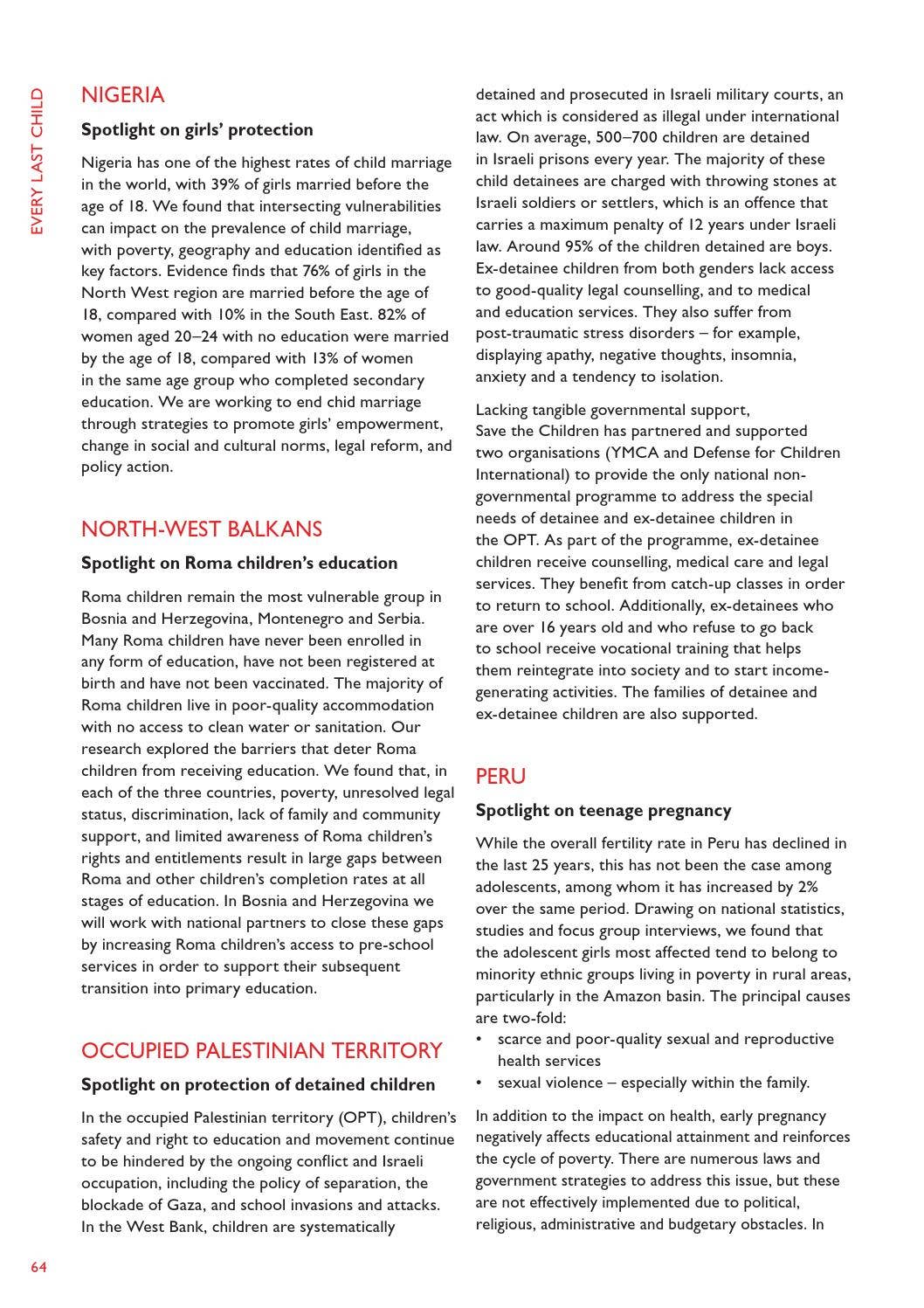 Every last child report by Save the Children Italia - Issuu