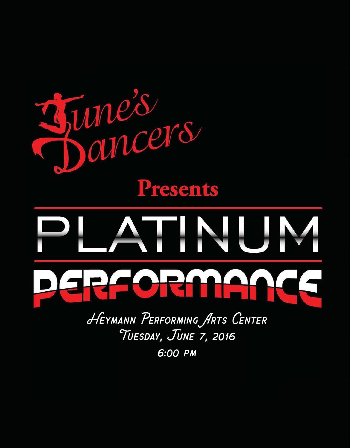 June's Dancers Presents Platinum Performance by Digital Publisher Issuu