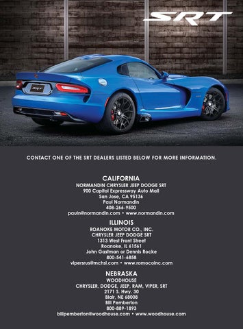 Dupontregistry Autos July 2016 By Dupont Registry Issuu Contact One Of The Srt Dealers Listed Below For More Information California Normandin Chrysler Jeep Dodge 900 Capitol Expressway Auto Mall