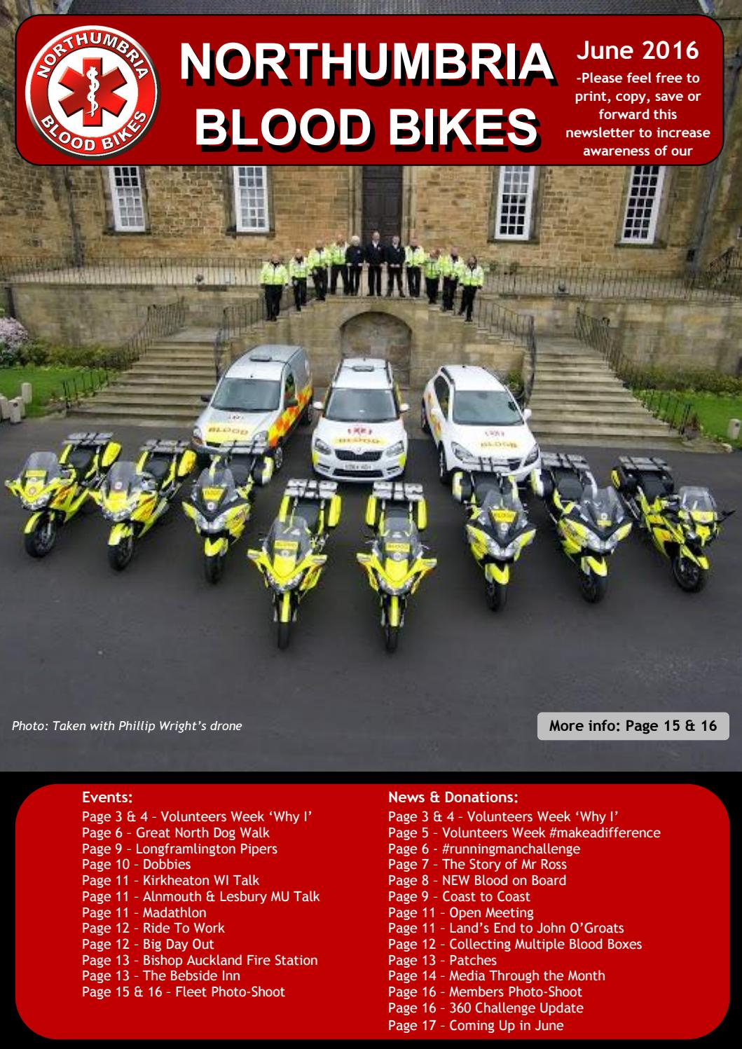 201606 Newsletter June 2016 by Northumbria Blood Bikes Issuu