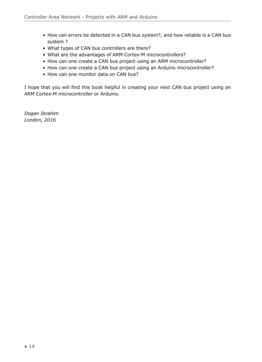 Controller Area Network Projects Dogan Ibrahim Pdf