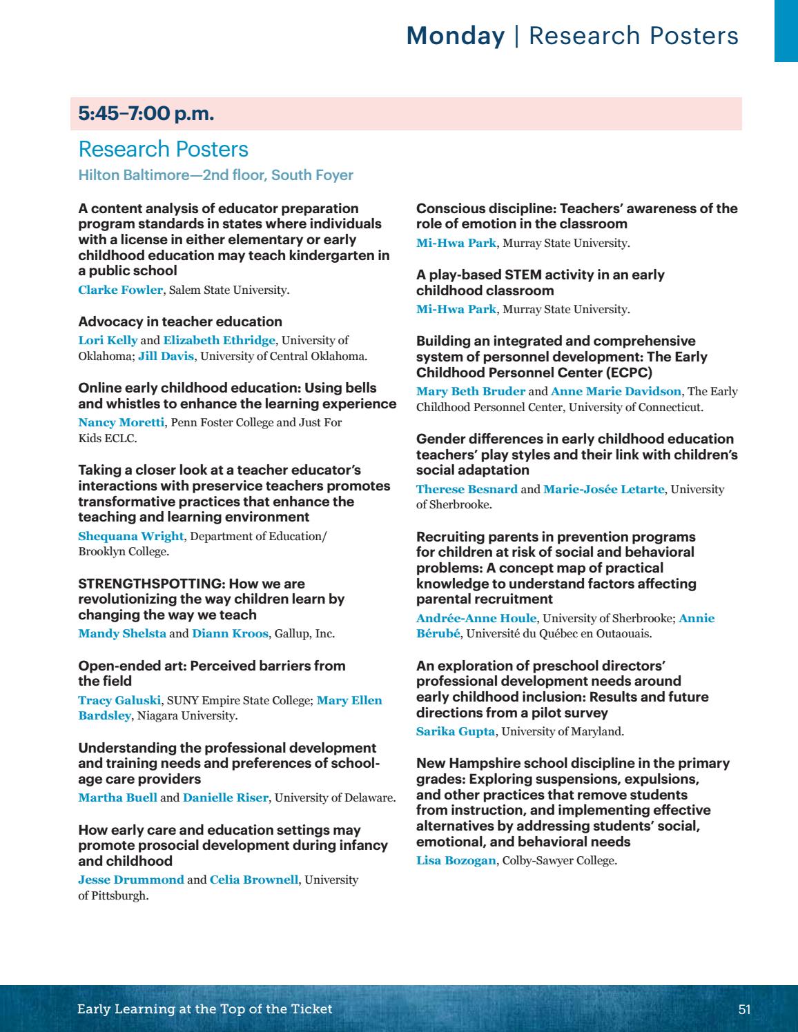 Early Childhood Research Needs Update >> Naeyc 2016 National Institute For Early Childhood Professional Early Childhood Research Needs Update >> Naeyc 2016 National Institute For Early Childhood Professional