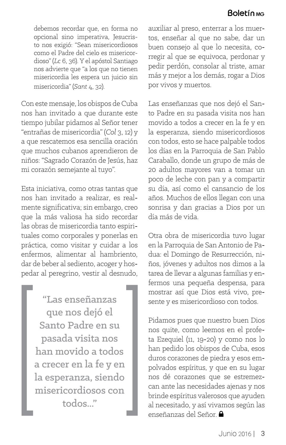 Boletin Mg Junio 2016 By Misioneros De Guadalupe Ar Issuu issuu