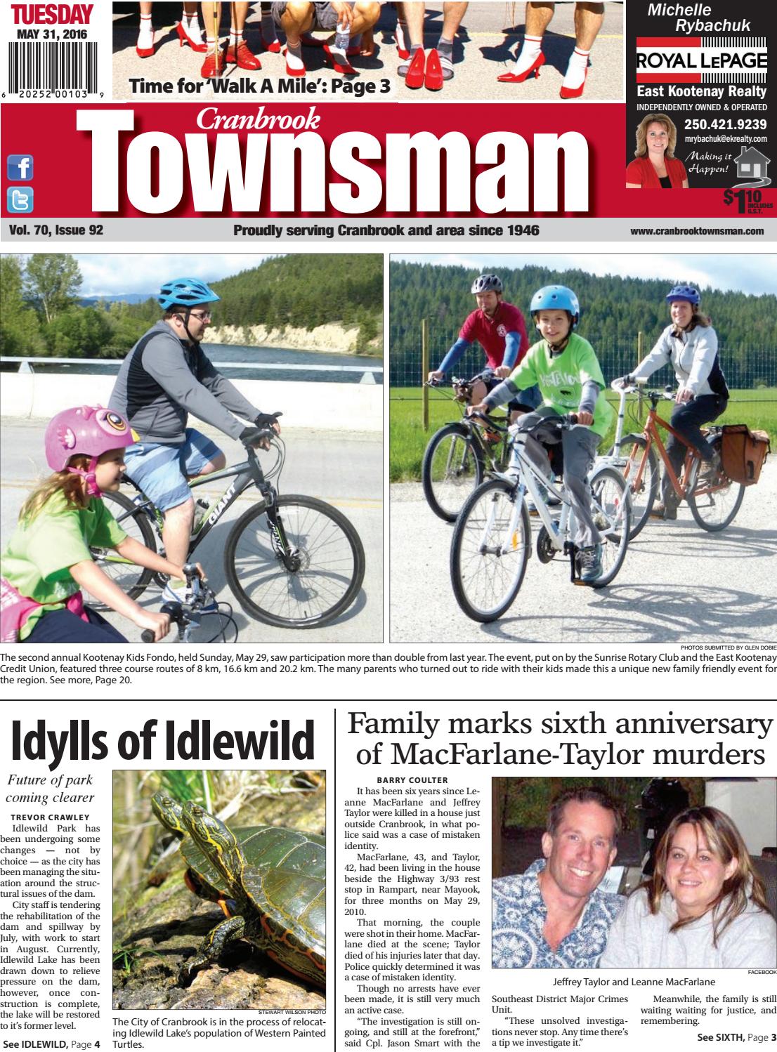 Cranbrook Daily Townsman, May 31, 2016 by Black Press Media Group - Issuu