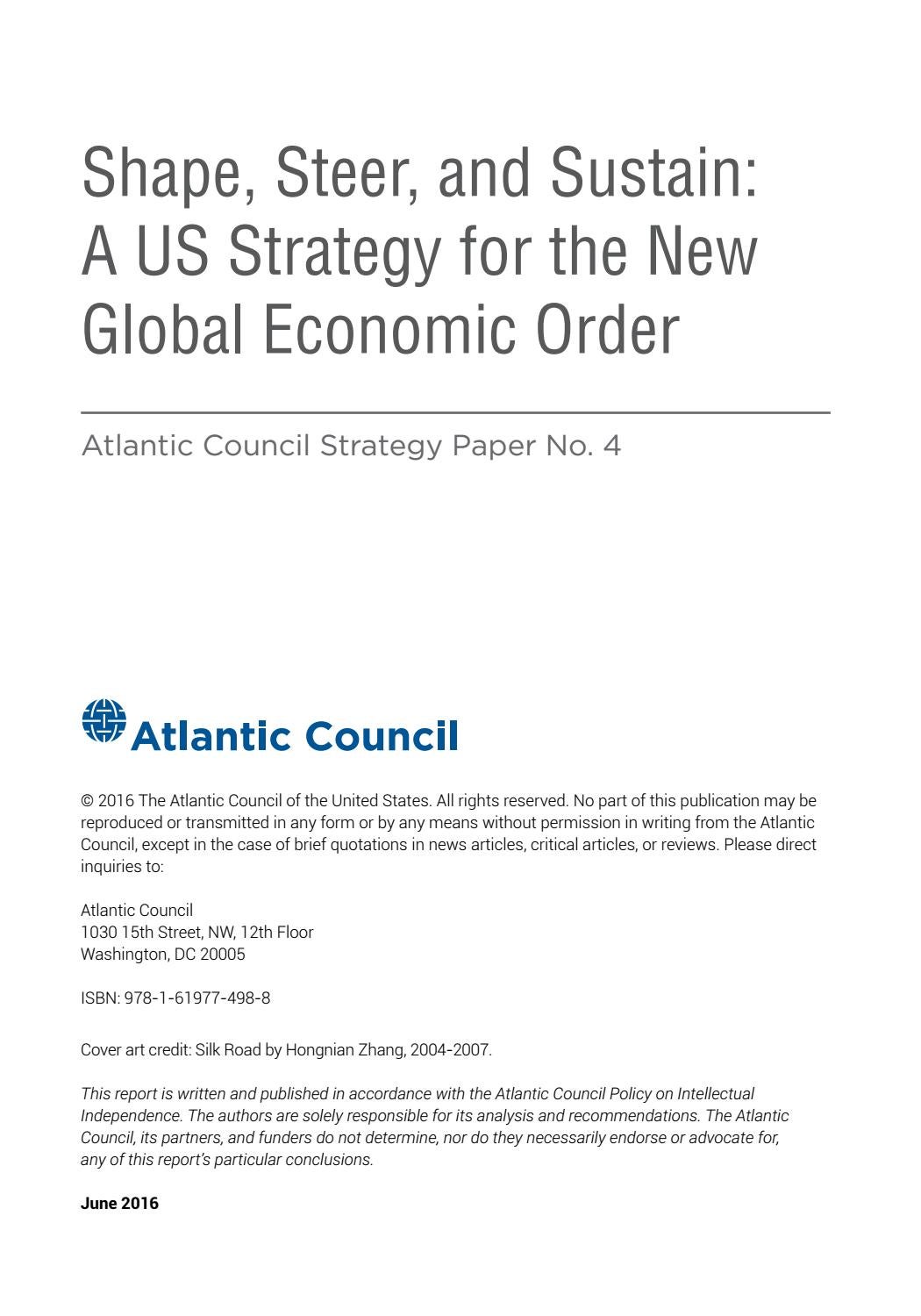Shape Steer And Sustain By Atlantic Council Issuu