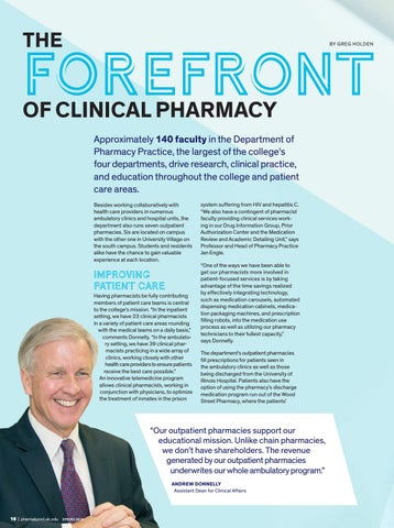the pharmacist the clinical issue summer 2016 by uic college of ambulatory care pharmacy practice flyer of services