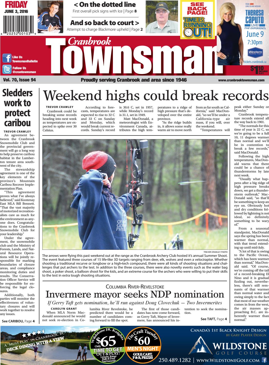 Cranbrook Daily Townsman, June 03, 2016 by Black Press Media ... - 