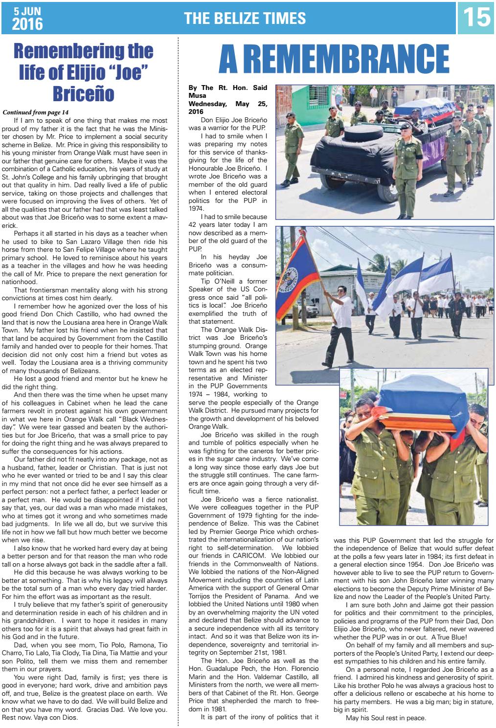 Belize Times June 5, 2016 by Belize Times Press - Issuu