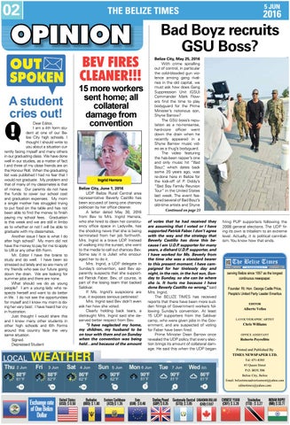 Belize Times June 5 2016 By Press Issuu Belize Times June 5 2016 By