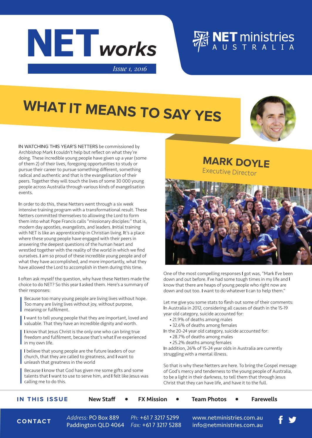 Networks 2016 issue 1 by NET Ministries Australia Issuu