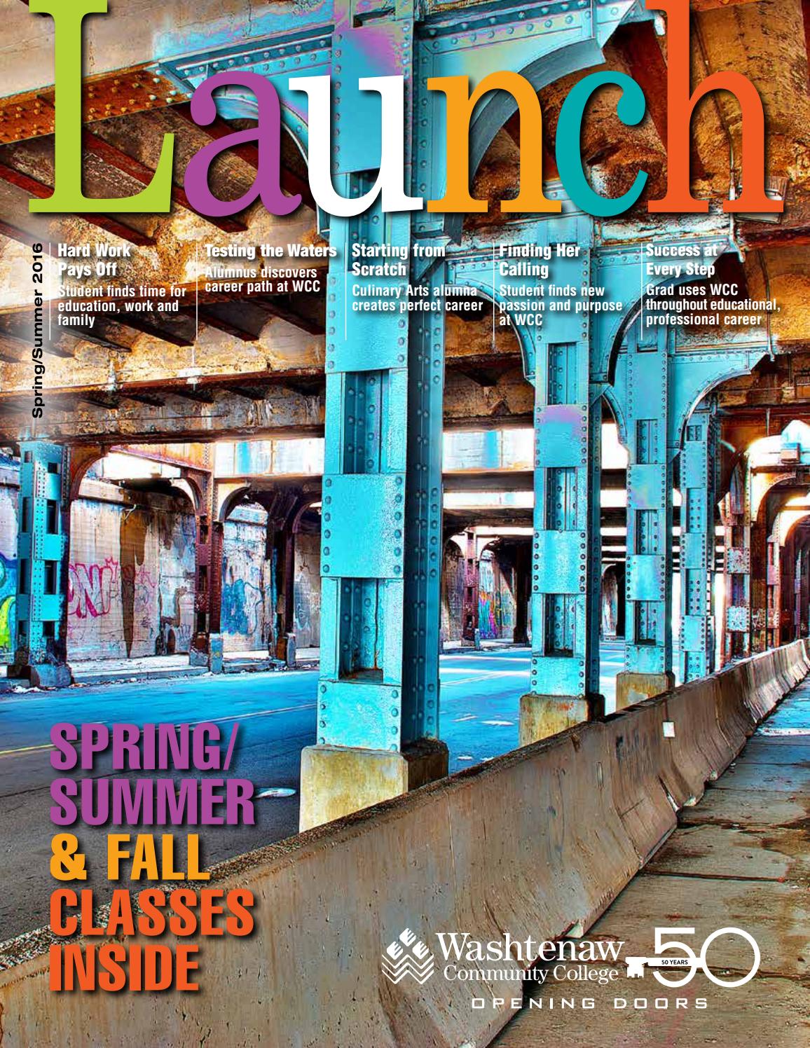 Launch spring summer 2016 by Washtenaw Community College Issuu