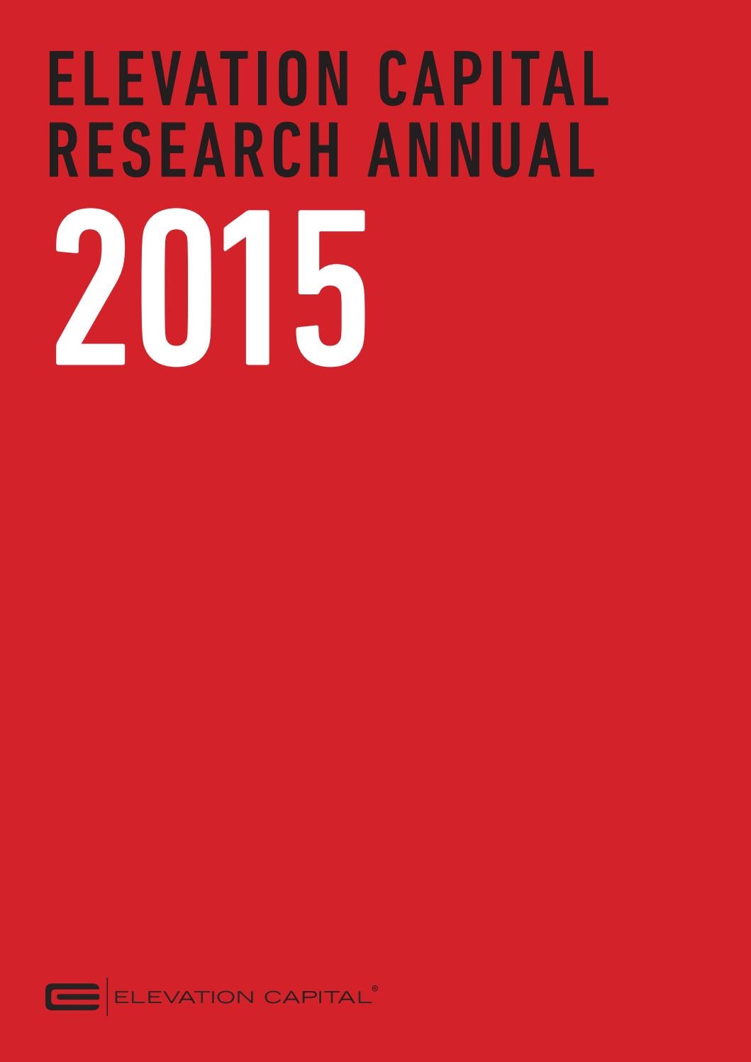 Elevation Capital Research 2015 by Elevation Capital Issuu