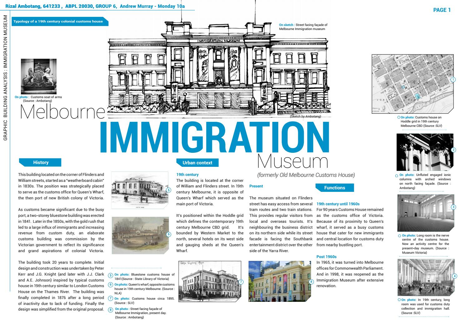 Graphic Building Analysis Immigration museum by Rizal Ambotang Issuu