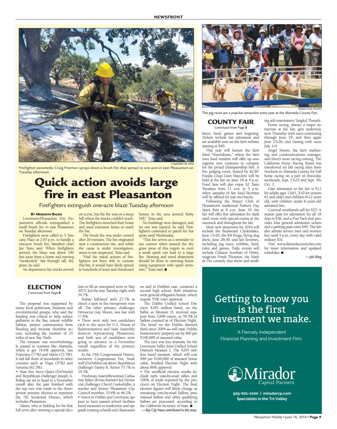 Pleasanton Weekly June 10, 2016 by Pleasanton Weekly Issuu
