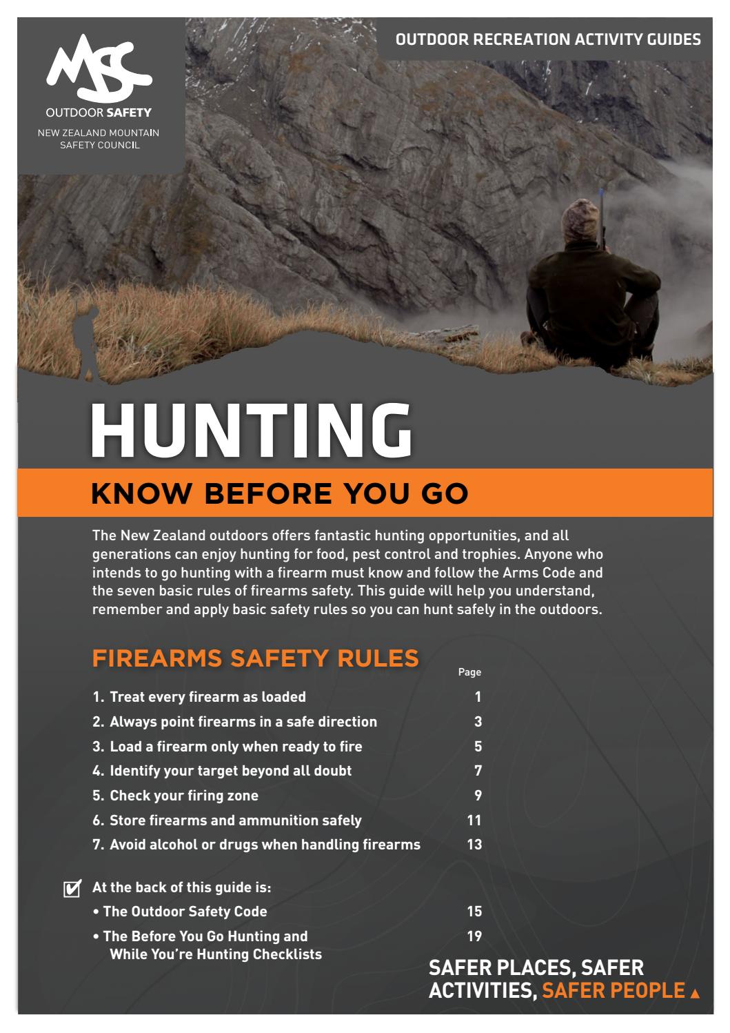 Hunting activity guide by New Zealand Mountain Safety Council Issuu