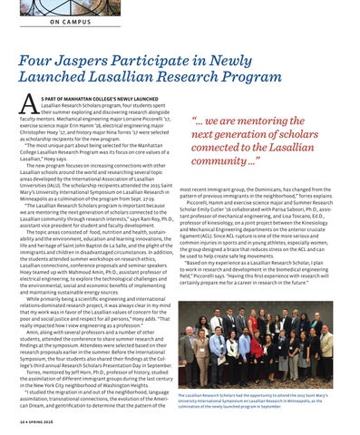 Manhattan College Alumni Magazine Spring 2016 By Manhattan College Issuu