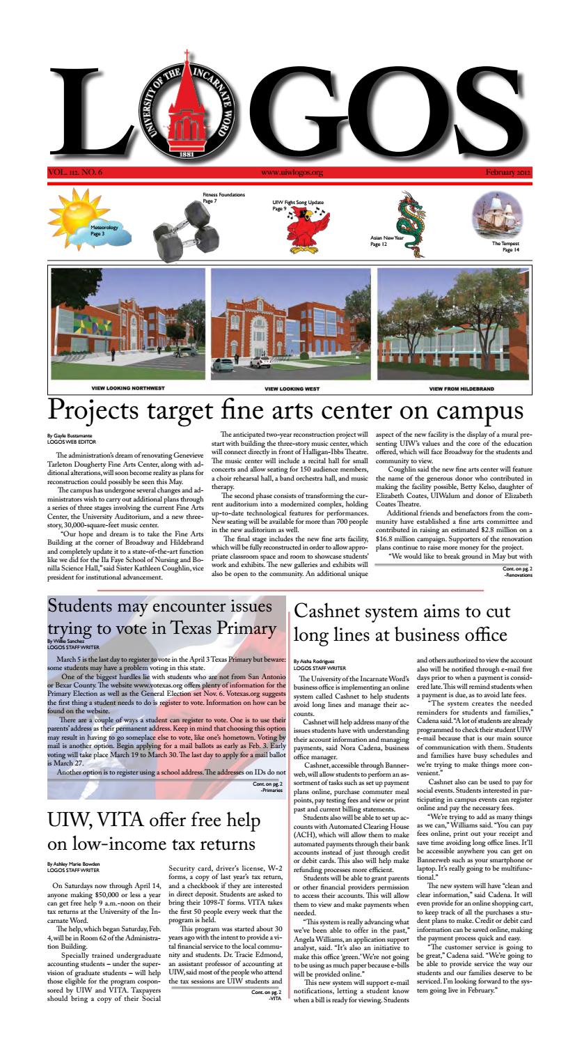 February 2012 By Uiw Logos Issuu