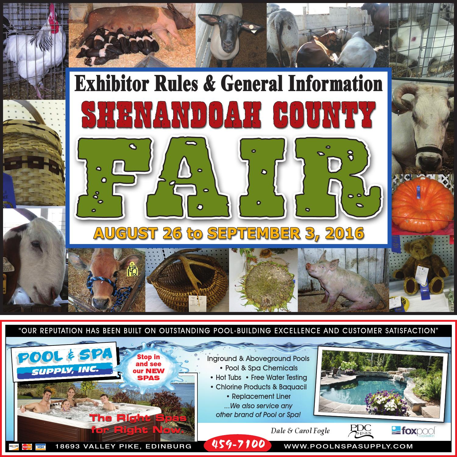 Shenandoah County Fair Catalog 2016 by Northern Virginia Daily Issuu