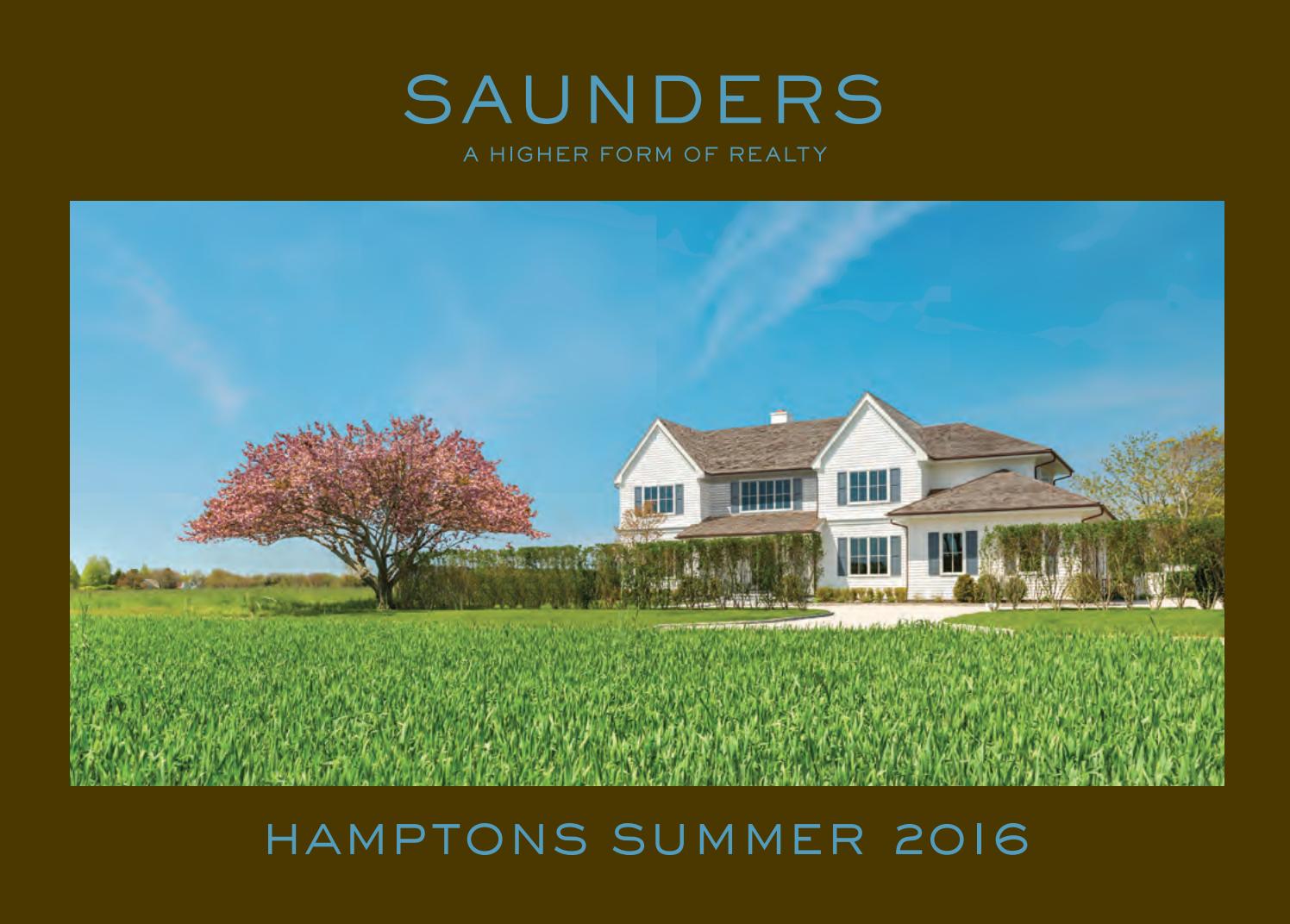 Hamptons Summer 2016 by Saunders & Associates Issuu