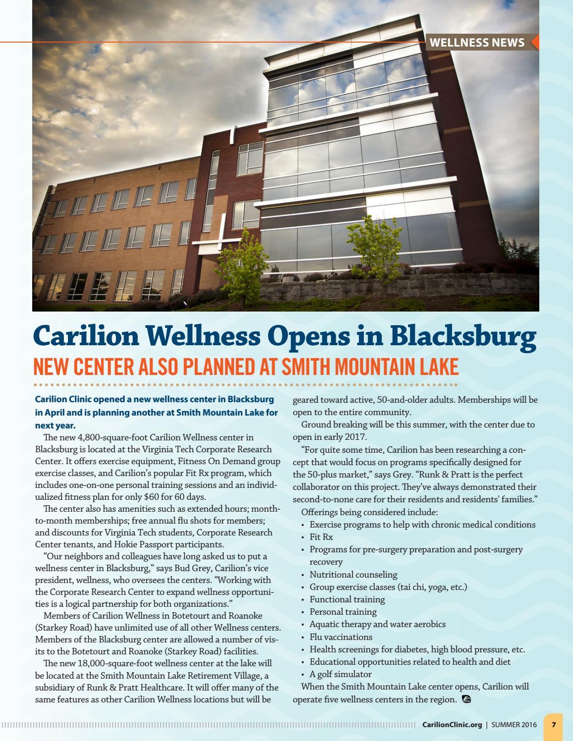 Carilion Clinic Living Summer 2016 by Carilion Clinic Issuu