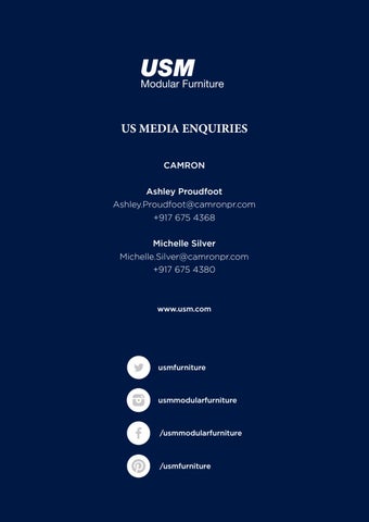 CAMRON 家具目录 · USM Modular 家具 : Creative Solutions For 专业 Projects 第 18 页