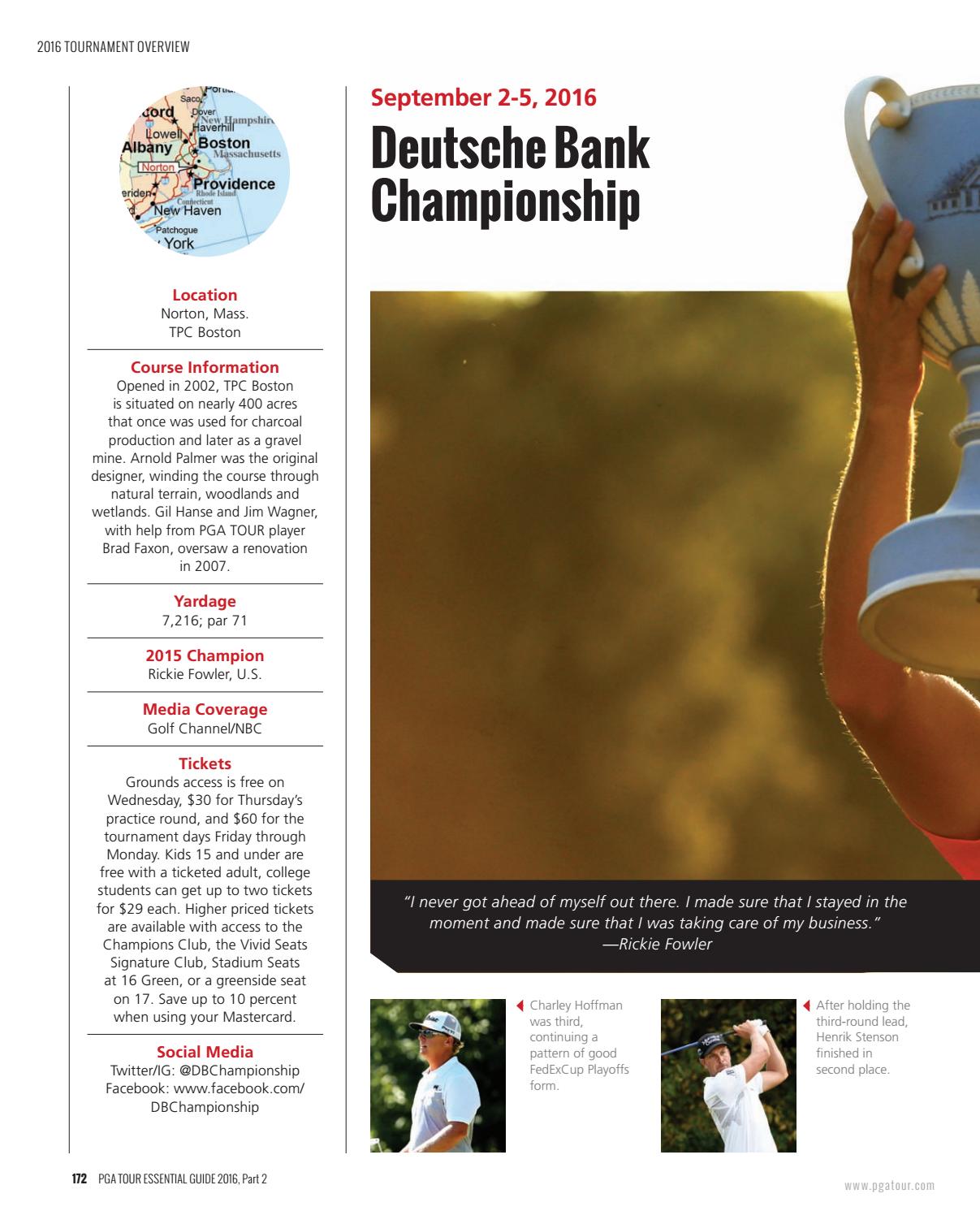 Pga Tour Essential Guide To Golf 2016 Part 2 By Magazine Issuu