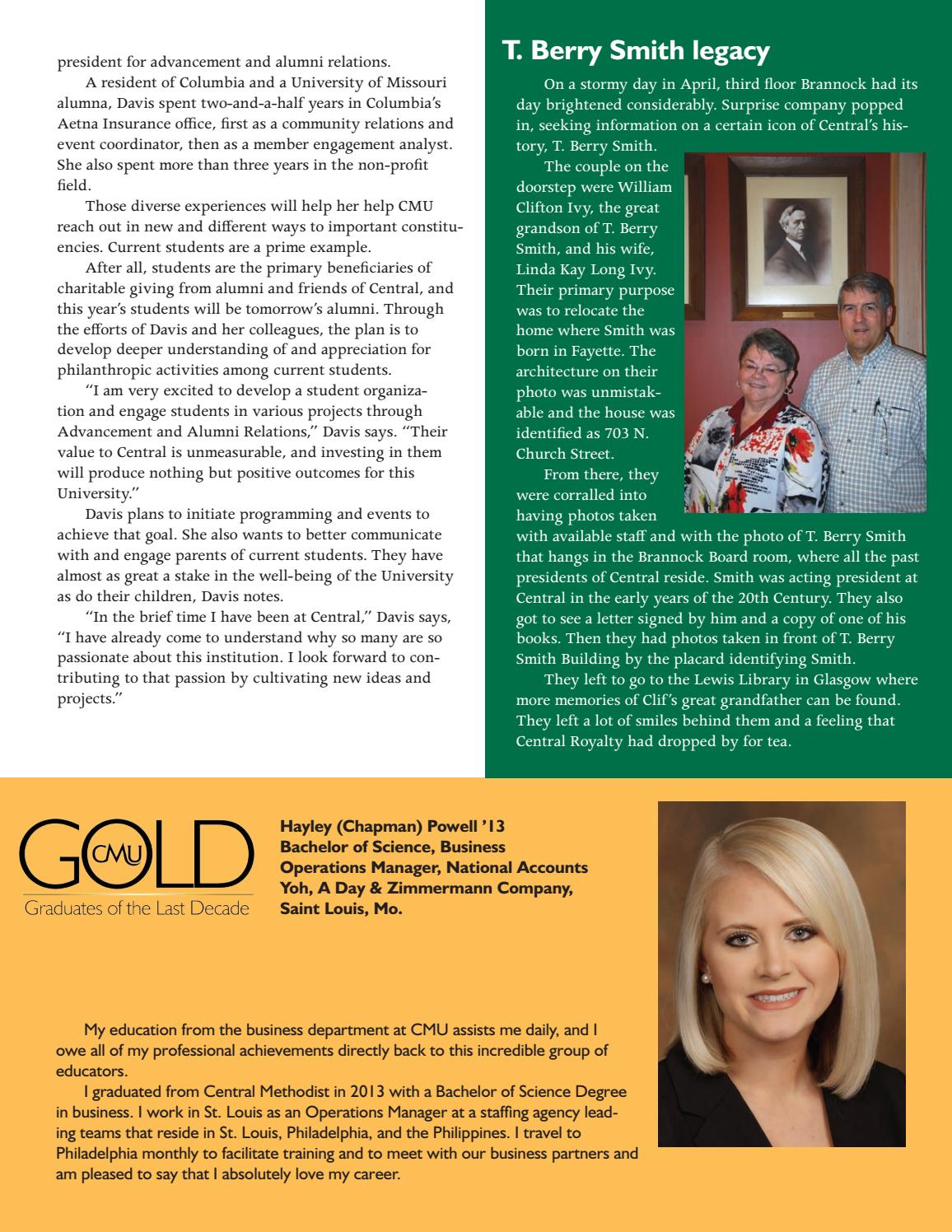 Spring 2016 The Talon by Central Methodist University