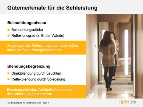 Präsentation: Die Beleuchtung mit künstlichem Licht 第 7 页