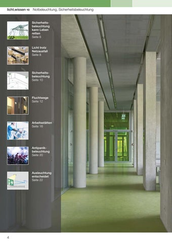 licht.wissen 10 „Notbeleuchtung, Sicherheitsbeleuchtung" 第 4 页
