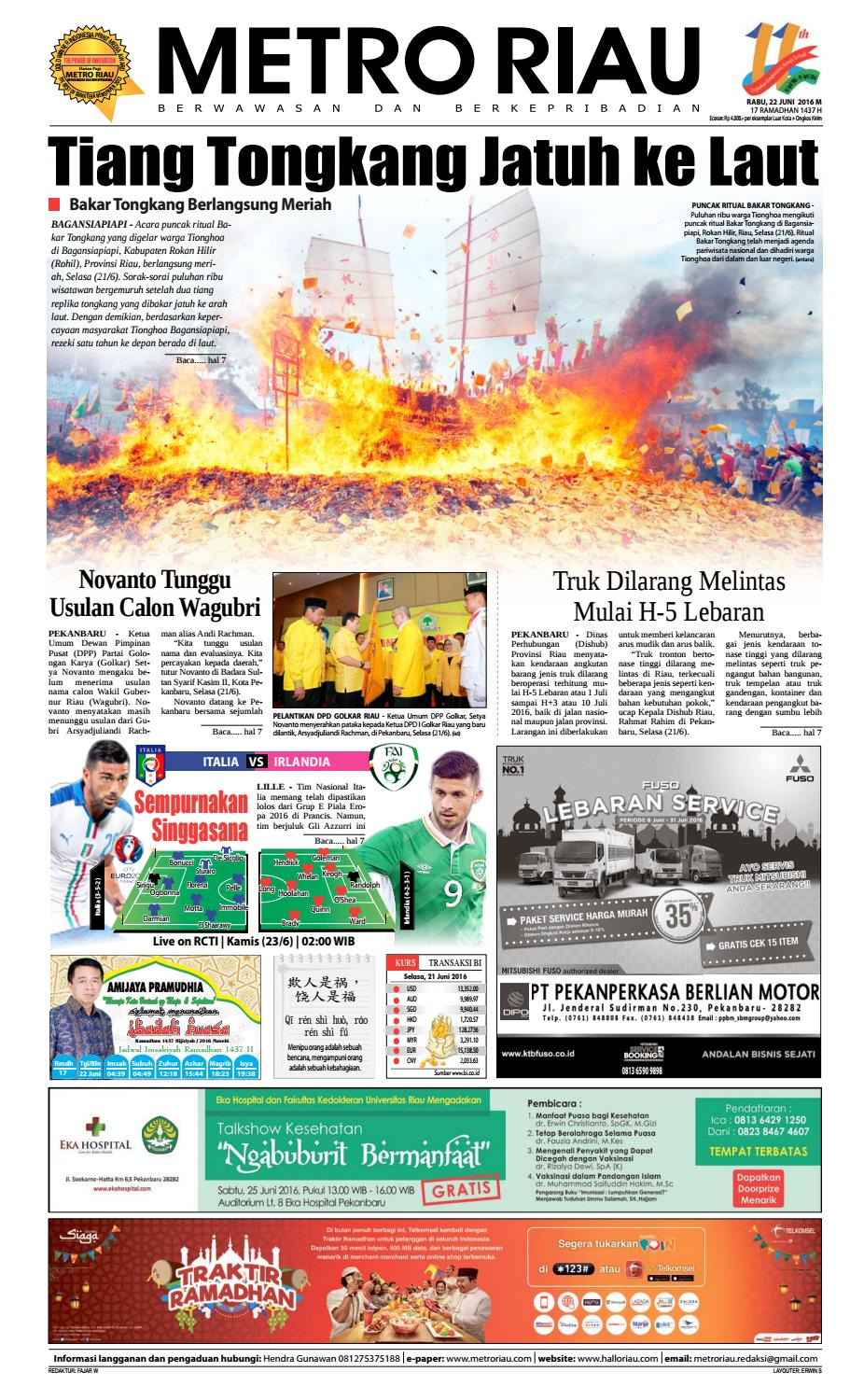 22062016 By Harian Pagi Metro Riau Issuu