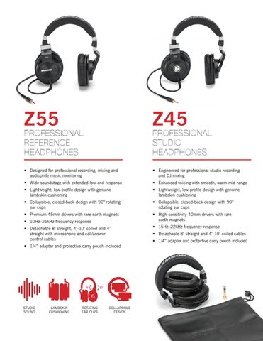 Samson Headphone 家具目录 2016 第 3 页